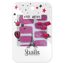 Naklejany lakier Nail Wraps Snails - Red Carpet