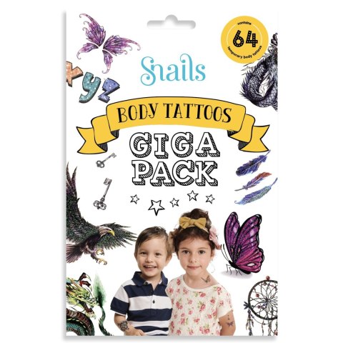 Tatuaże Snails - Giga Pack 64 szt.