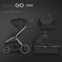 EasyGo GIRO Wózek głęboko-spacerowy 4w1 z fotelikiem EasyGo BUZ Pro - Ebony Black