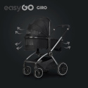 EasyGo GIRO Wózek głęboko-spacerowy 4w1 z fotelikiem EasyGo BUZ Pro - Ebony Black