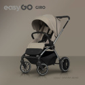 EasyGo GIRO Wózek głęboko-spacerowy 4w1 z fotelikiem EasyGo BUZ Pro - Savana Beige