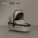 EasyGo GIRO Wózek głęboko-spacerowy 4w1 z fotelikiem EasyGo BUZ Pro - Savana Beige