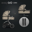 EasyGo GIRO Wózek głęboko-spacerowy 4w1 z fotelikiem EasyGo BUZ Pro - Savana Beige