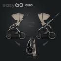 EasyGo GIRO Wózek głęboko-spacerowy 4w1 z fotelikiem EasyGo BUZ Pro - Savana Beige