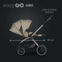 EasyGo GIRO Wózek głęboko-spacerowy 4w1 z fotelikiem EasyGo BUZ Pro - Savana Beige