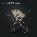 EasyGo GIRO Wózek głęboko-spacerowy 4w1 z fotelikiem EasyGo BUZ Pro - Savana Beige