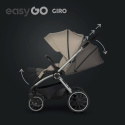 EasyGo GIRO Wózek głęboko-spacerowy 4w1 z fotelikiem EasyGo BUZ Pro - Savana Beige