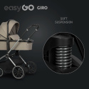 EasyGo GIRO Wózek głęboko-spacerowy 4w1 z fotelikiem EasyGo BUZ Pro - Savana Beige