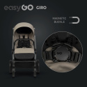 EasyGo GIRO Wózek głęboko-spacerowy 4w1 z fotelikiem EasyGo BUZ Pro - Savana Beige