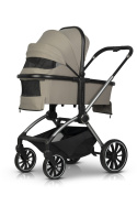 EasyGo GIRO Wózek głęboko-spacerowy 4w1 z fotelikiem EasyGo BUZ Pro - Savana Beige