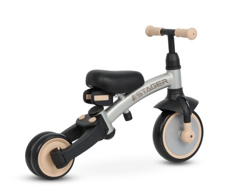 Qplay Rowerek Trójkołowy Stager 3w1 Silver Qplay Rowerek Trójkołowy Stager 3w1 Silver