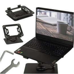 Kik Sp. z o. o. Sp. k. Podstawka pod laptopa regulowana 360° stolik pod laptopa ergonomiczny