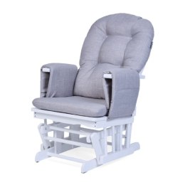 Childhome Fotel pływający z podnóżkiem White/Grey