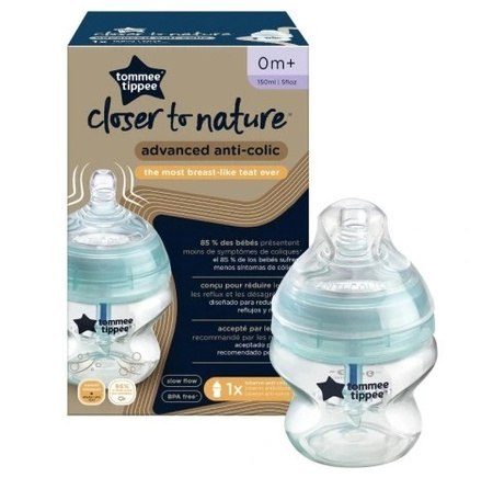 TOMMEE TIPPEE TTP42240586 Butelka plastikowa antykolkowa 150 ml