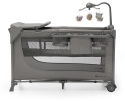 JOY 2 z akcesoriami KinderKraft łóżeczko turystyczne 3w1 - Dark Grey