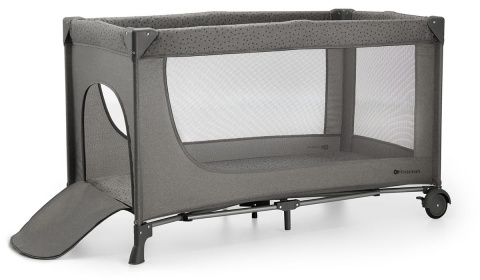 JOY 2 z akcesoriami KinderKraft łóżeczko turystyczne 3w1 - Dark Grey