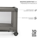 JOY 2 z akcesoriami KinderKraft łóżeczko turystyczne 3w1 - Dark Grey