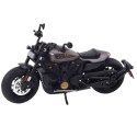 Motocykl Chopper Metalowy Światła Dźwięki Czarny Szare Elementy 1:12 Motocykl Chopper Metalowy Światła Dźwięki Czarny Szare Elementy 1:12