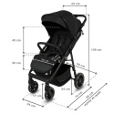 ENZO Kidwell wózek spacerowy do 22 kg - Black ENZO Kidwell wózek spacerowy do 22 kg - Black
