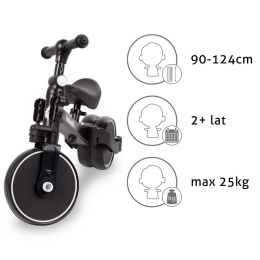 PICO 3w1 Kidwell rowerek biegowy trójkołowy - Total Black