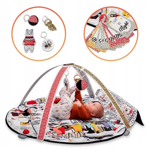 EDUMEE Kinderkraft Mata edukacyjna kontrastowa