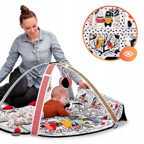 EDUMEE Kinderkraft Mata edukacyjna kontrastowa