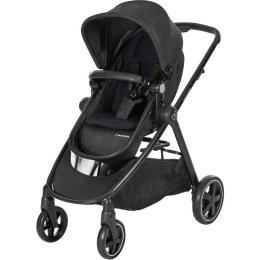 ZELIA Maxi-Cosi 3w1 wózek głęboko-spacerowy + Cabrio Fix - można przekształcić gondolę w siedzisko spacerowe - Nomad black