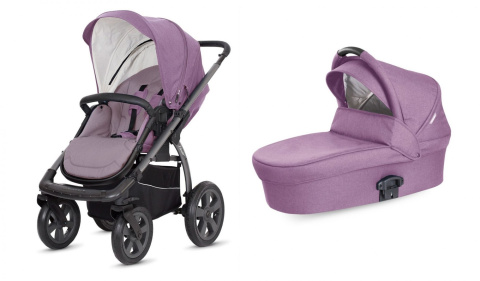 X-MOVE 2w1 WÓZEK SPACEROWY Z GONDOLĄ X-PRAM LIGHT X-LANDER dusk violet