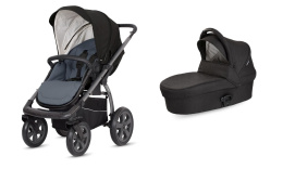 X-MOVE 2w1 WÓZEK SPACEROWY Z GONDOLĄ X-PRAM LIGHT X-LANDER lunar black