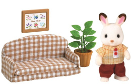 Sylvanian Families Zestaw z tatą królików z czekoladowymi uszkami (kanapa)