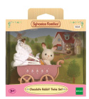 Sylvanian Families Zestaw z bliźniakami królików z czekoladowymi uszkami (wózek dziecięcy)