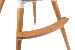 FINI 2w1 Grey KinderKraft krzesełko do karmienia od 6 m do 5 lat