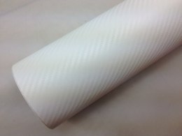 Folia rolka carbon 3D biała 1,27x28m