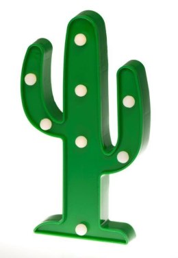 Lampka Dekoracyjna LED kaktus zielona 30cm