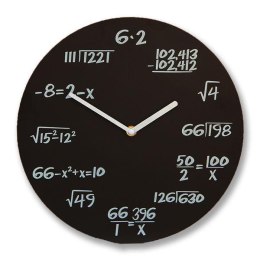 Zegar matematyka czarny