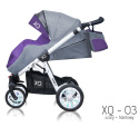 Sport XQ BabyActive Wózek spacerowy idealny na drogi i bezdroża! XQ-03 - biały stelaż