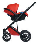 MAX 500 3w1 Dada Prams wózek dziecięcy z fotelikiem Kite 0-13kg - Red Carpet