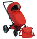 MAX 500 3w1 Dada Prams wózek dziecięcy z fotelikiem Kite 0-13kg - Red Carpet