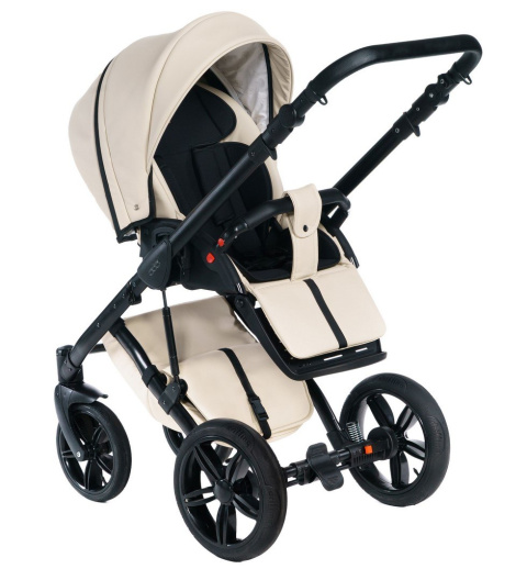 MAX 500 3w1 Dada Prams wózek dziecięcy z fotelikiem Kite 0-13kg - Almond Milk