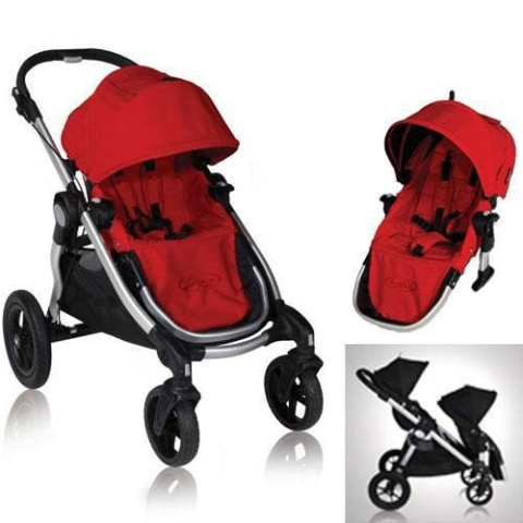 Baby Jogger City Select Double - 2 x siedzisko spacerowa ruby