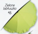 Caretero parasolka przeciwsłoneczna kolor 43 ZIELONE JABŁUSZKO