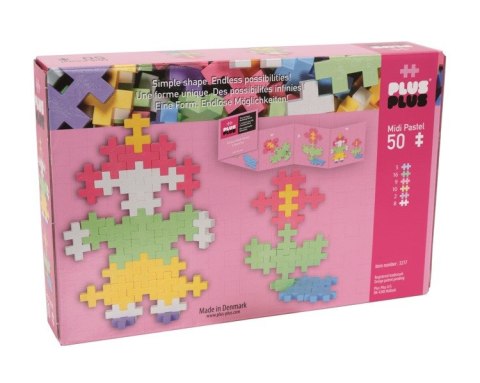 Plus-Plus, BIG Pastel - 50 szt. - Dziewczynka i Kwiatek Plus-Plus, BIG Pastel - 50 szt. - Dziewczynka i Kwiatek