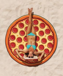 Szybkoschnąca mata plażowa 135cm wzór: pizza