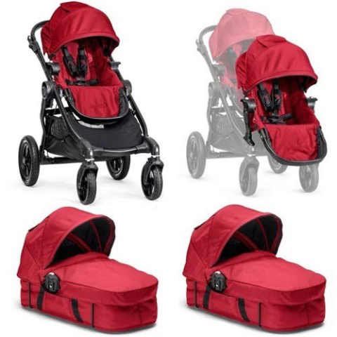 Baby Jogger City Select Double 2w1 głęboko-spacerowy 2x siedzisko 2x gondola