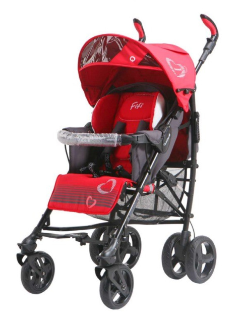 FIFI QUATRO wózek spacerowy typu parasolka red 01