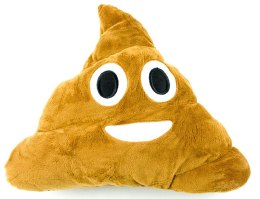 Poduszka Dekoracyjna Emotki Emoji - poop uśmiech