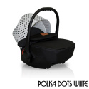 ALPINA 3w1 wózek głęboko-spacerowy + fotelik Elite Design Group - Polka Dots White