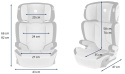 HUGO 15-36kg isofix Lionelo fotelik samochodowy, 5 lat Gwarancji - ekoskóra Black