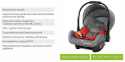 BASSET BabySafe + baza IsoFix fotelik samochodowy 0-13kg / czarno-szary