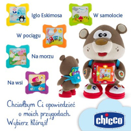 Chicco Miś Podróżnik język PL EN 93 efekty światło dźwięk 520800013